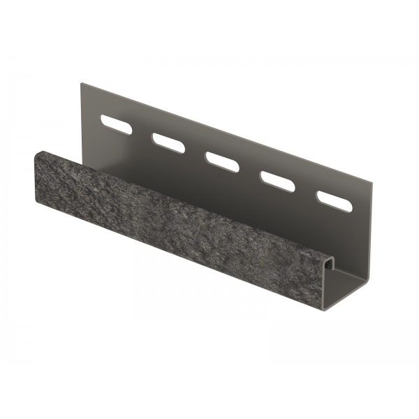 J-планка Ю-пласт Стоун Хаус Кирпич, Графитовый купить в Казани