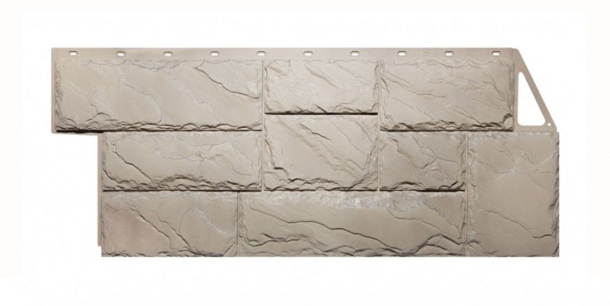 Фасадные панели Fineber, Крупный камень, Цвет песочный. купить в Казани