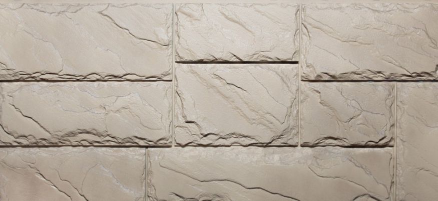 Фасадные панели Fineber, Крупный камень, Цвет песочный. купить в Казани