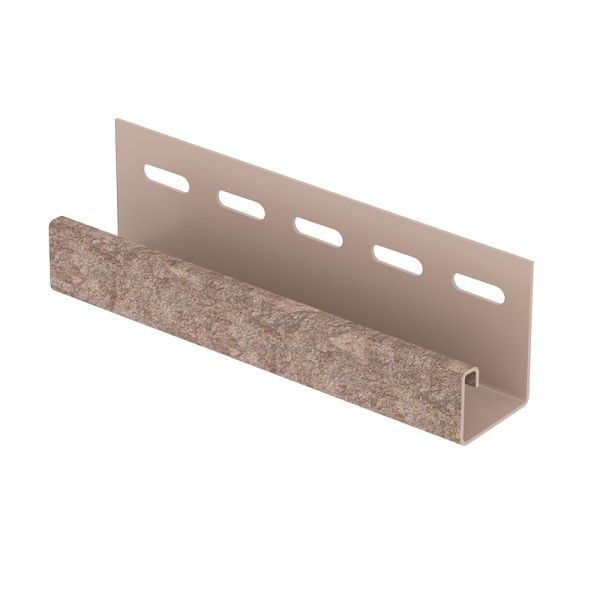 J-планка Ю-Пласт Стоун Хаус Сланец, Бурый купить в Казани