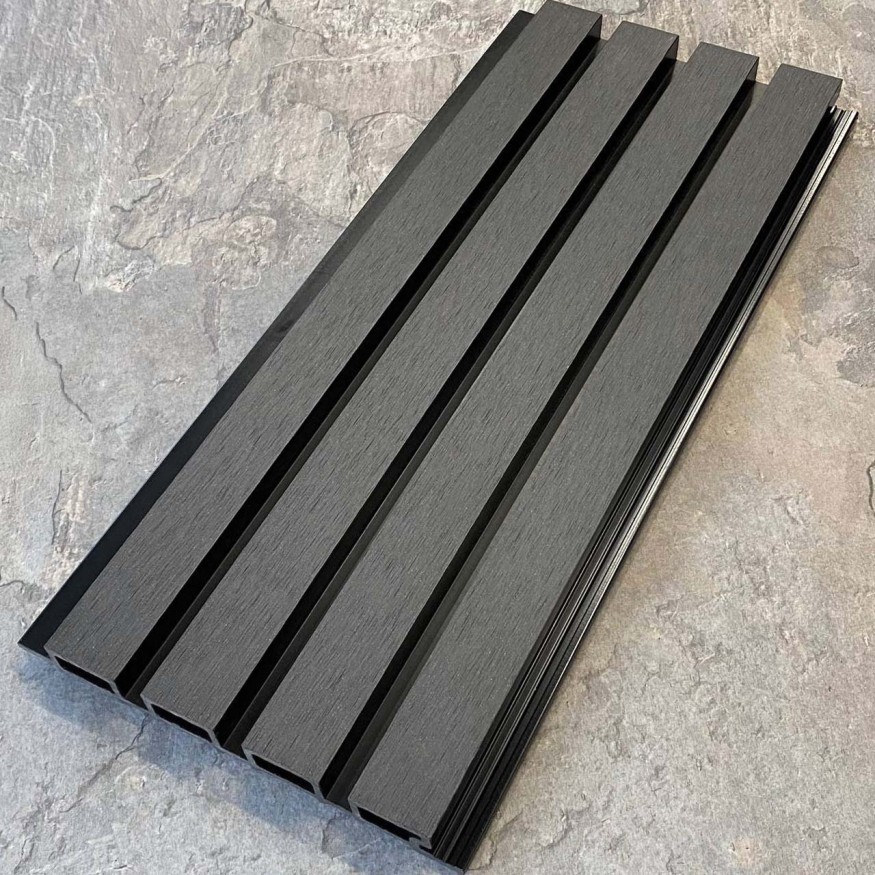 Фасадная реечная панель EasyDecking, Wood-X, Черное дерево купить в Казани