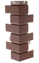 Наружный угол Альта-Профиль, Клинкерный кирпич, Коричневый