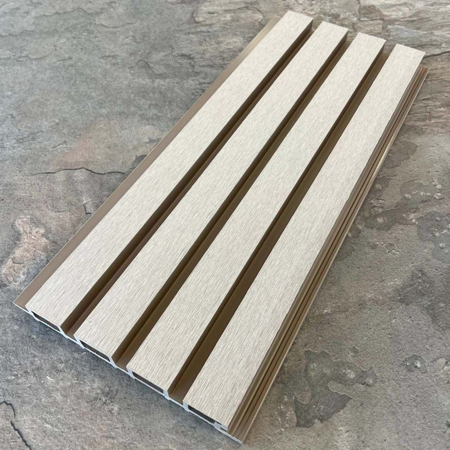 Фасадная реечная панель EasyDecking, Wood-X, Бежевый купить в Казани