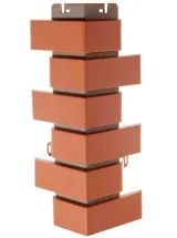 Наружный угол Альта-Профиль, Клинкерный кирпич, Красный