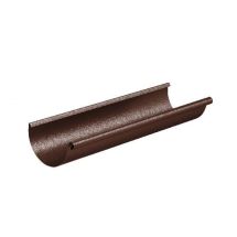 Водосточный желоб Aquasystem, коричневый матовый RAL 8017, длина 3.00 м, размер 125/90.