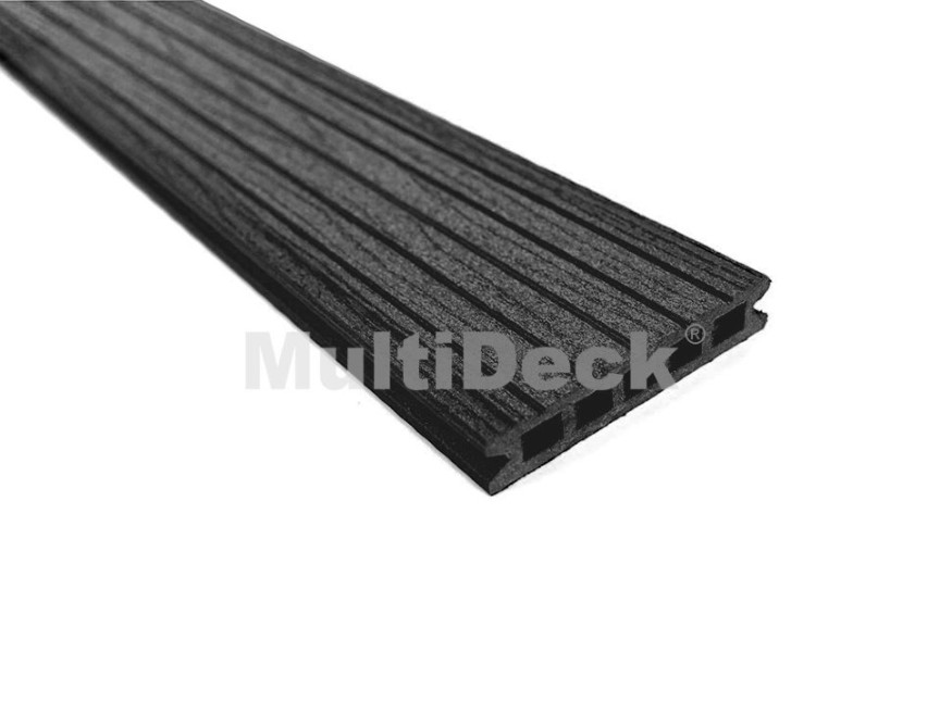 Террасная доска из ДПК MultiDeck Pro Цвет: Черный бархат купить в Казани