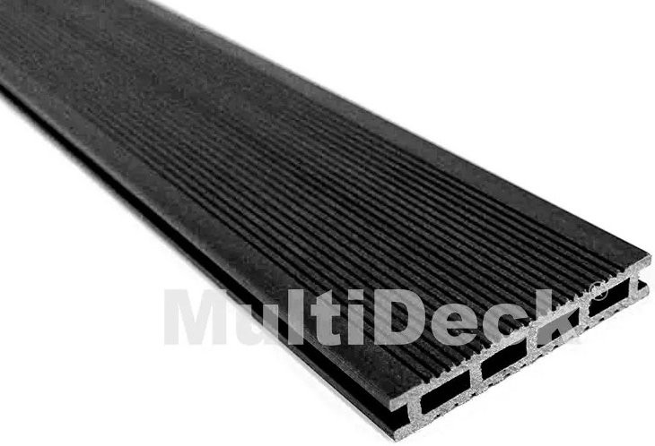 Террасная доска из ДПК MultiDeck Черный бархатный оттенок купить в Казани
