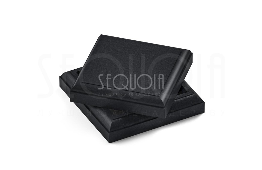 Комплект крышка и юбка для столба SEQUOIA BLACK купить в Казани