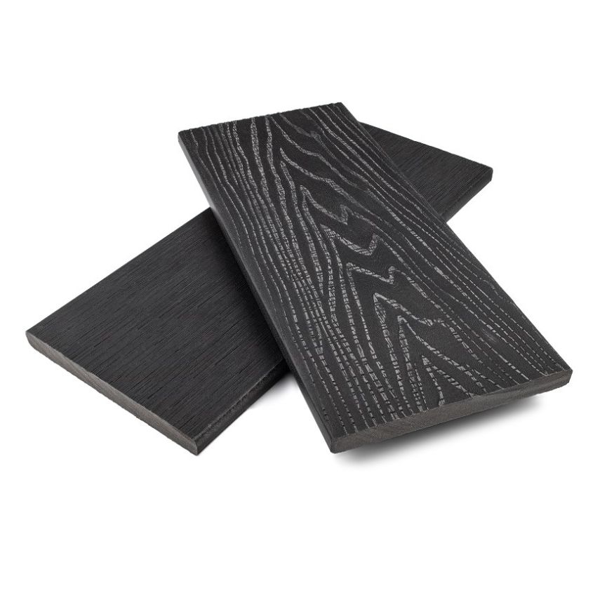 Заборная доска (планкен) ДПК NanoWood Nature 3D Антрацит купить в Казани