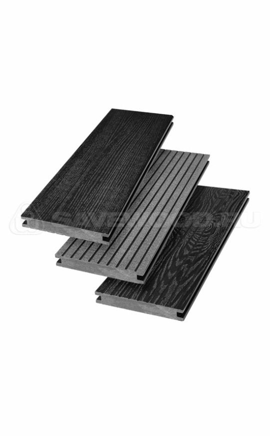 Террасная доска ДПК SaveWood, SW Fraxinus (R), Черный купить в Казани