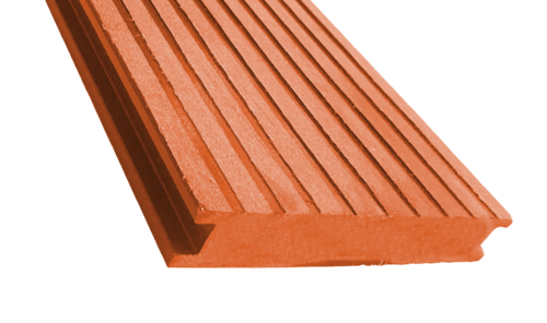 Террасная доска ECODECKING Premium из ДПК в цвете терракот купить в Казани