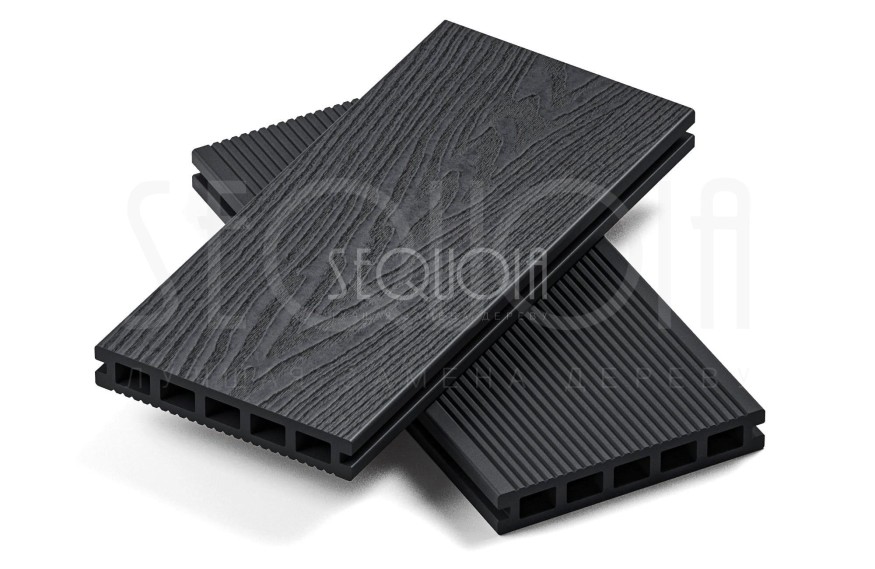 Доска террасная ДПК 3D SEQUOIA Evolution WOOD BLACK купить в Казани