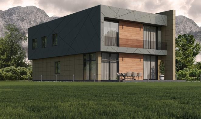 Фиброцементные панели Roofas COLOR Line Серый купить в Казани