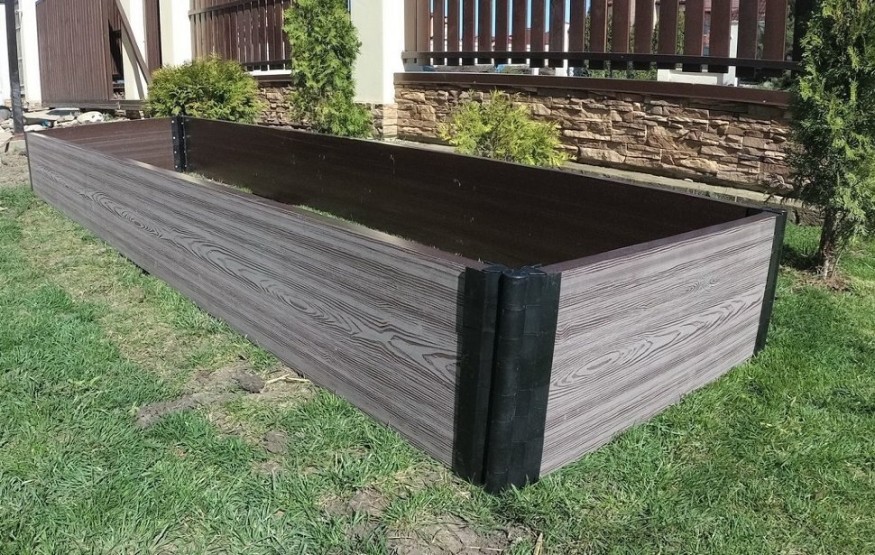 Доска для грядок NauticPrime из ДПК, серого цвета, размеры 300х30х2950 мм купить в Казани