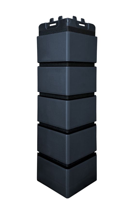 Угол наружный Grand Line, Клинкерный кирпич Design, Графит, шов RAL 9005 купить в Казани