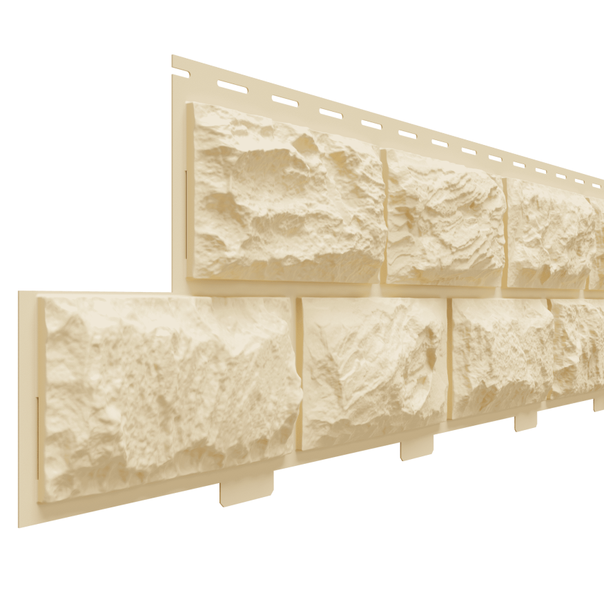 Фасадная панель Доломит, Альпийский, Цвет Шампань купить в Казани