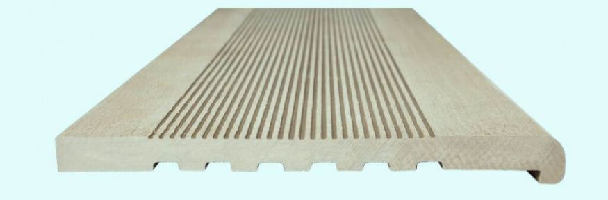 Ступени из полнотелого ДПК NanoWood - Кремовый цвет. купить в Казани