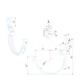 Крюк короткий усиленный модернизированный с комплектом крепления Aquasystem, PU MATT, RAL 8017 Темно Коричневый 125/90 купить в Казани