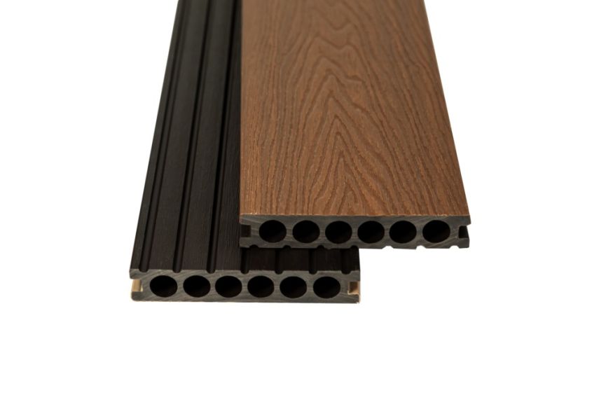 Террасная доска Ecodecking Скай коэкструзия Тик купить в Казани