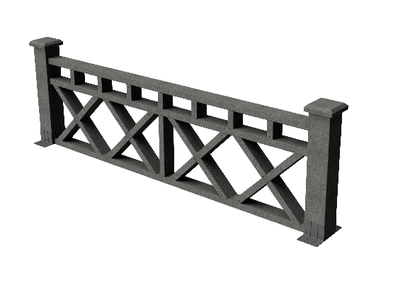 Декоративное ограждение ДПК GRINDERDECO Бэйли в цвете серый базальт купить в Казани