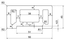 Поручень Polivan SINGARAJA с 3D текстурой дерева, темно-коричневый цвет.