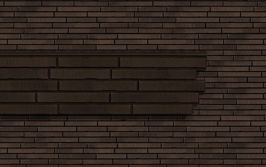 Фасадная панель Ю-Пласт Стоун Хаус S-Lock Ригельный кирпич, Мокко купить в Казани