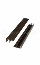 F-профиль ДПК Savewood, Темно-коричневый