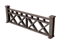 Декоративное ограждение из ДПК GRINDERDECO Бэйли венге