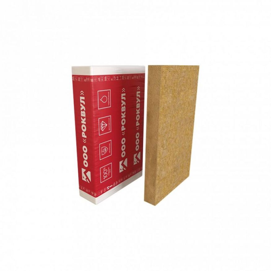 Утеплитель Rockwool ФАСАД БАТТС Оптима 50х600х1200/5шт/3.6м2/0.18м3 (36упак/палл) Rockwool купить в Казани