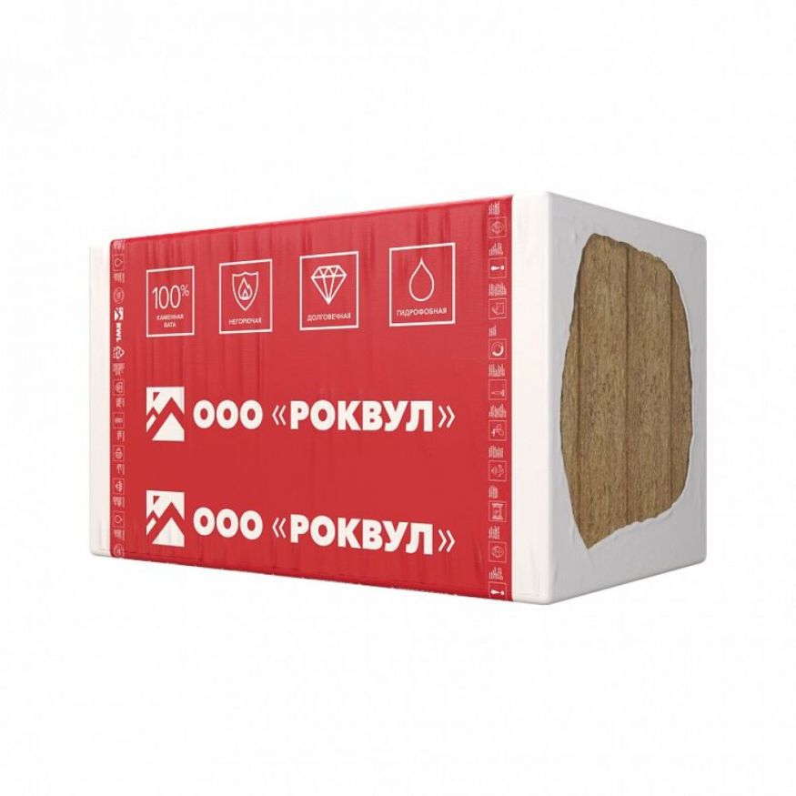 Утеплитель Rockwool ВЕНТИ БАТТС Д Оптима 150х600х1000/4шт/2.4м2/0.36м3 (16упак/палл) Rockwool купить в Казани