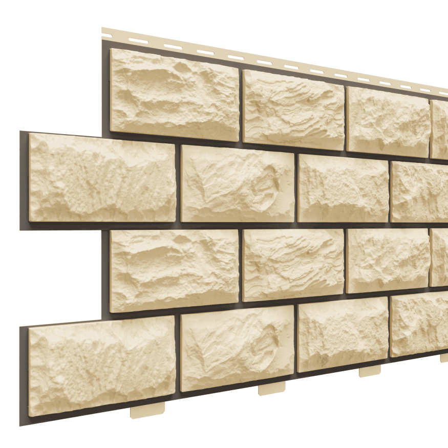 Фасадные панели Доломит, Альпийская горка, цвет Шампань купить в Казани