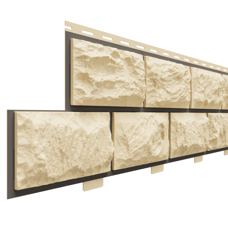 Фасадные панели Доломит, Альпийская горка, цвет Шампань купить в Казани