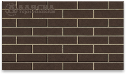 Фасадные термопанели Аляска серия Классика 33. Amsterdam brown купить в Казани