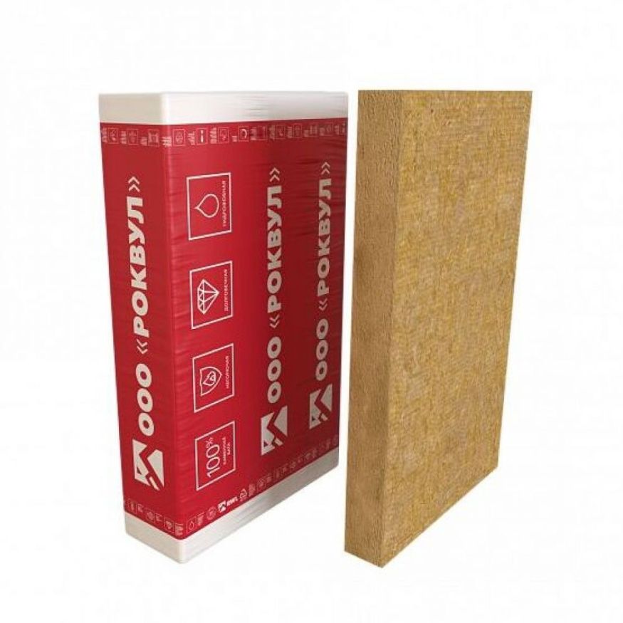 Утеплитель Rockwool Фасад Баттс ОПТИМА 100мм, 2 плиты, 1.44м2, 600х1200мм, 0.144м3 Rockwool купить в Казани