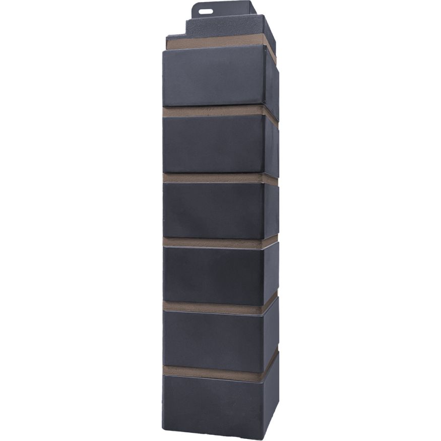 Угол наружный Кирпич облицовочный 3D, Мокрый асфальт купить в Казани