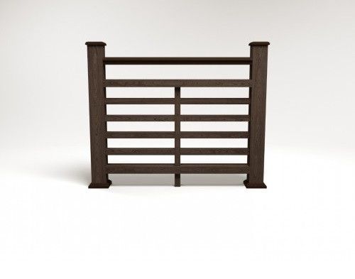 Ограждение из ДПК FG4 в цвете венге купить в Казани