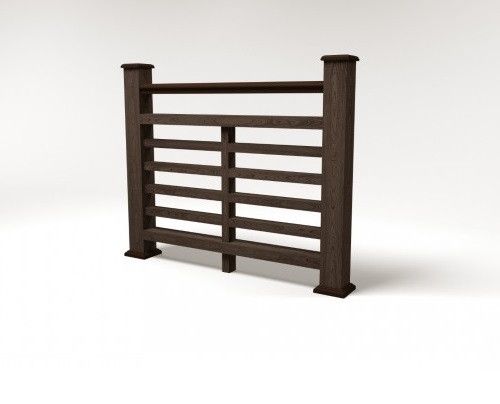 Ограждение из ДПК FG4 в цвете венге купить в Казани