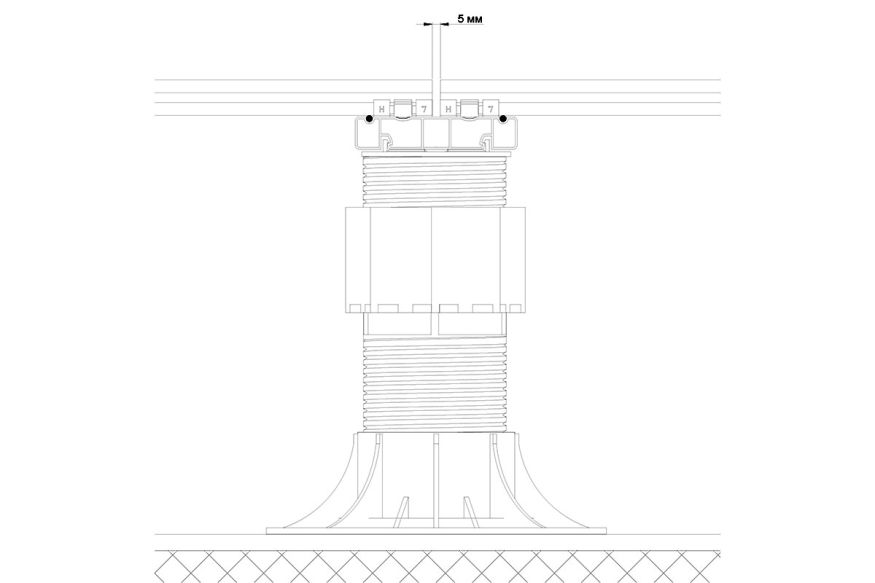 Лага Алюминий Holzhof HILST JOIST стыковочная SLIM MAX купить в Казани