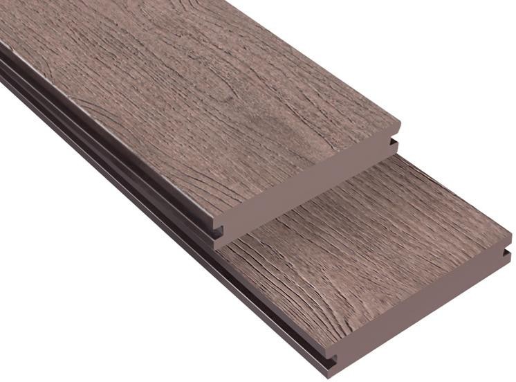 Террасная доска ДПК Outdoor 3D полнотелая NEVADA/CALIFORNIA BROWN коричневый микс. купить в Казани
