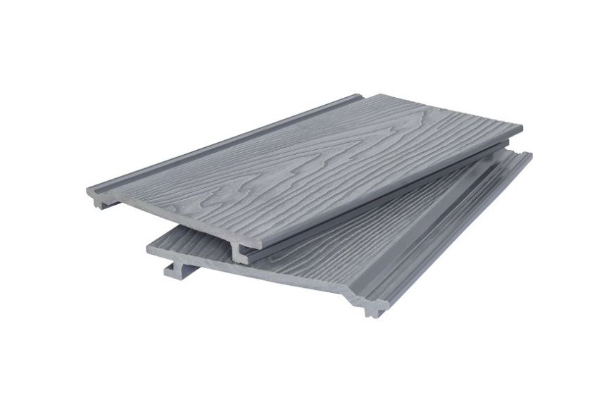 Фасадная доска POLIVAN GROUP 3D дерево DENPASAR серого цвета купить в Казани