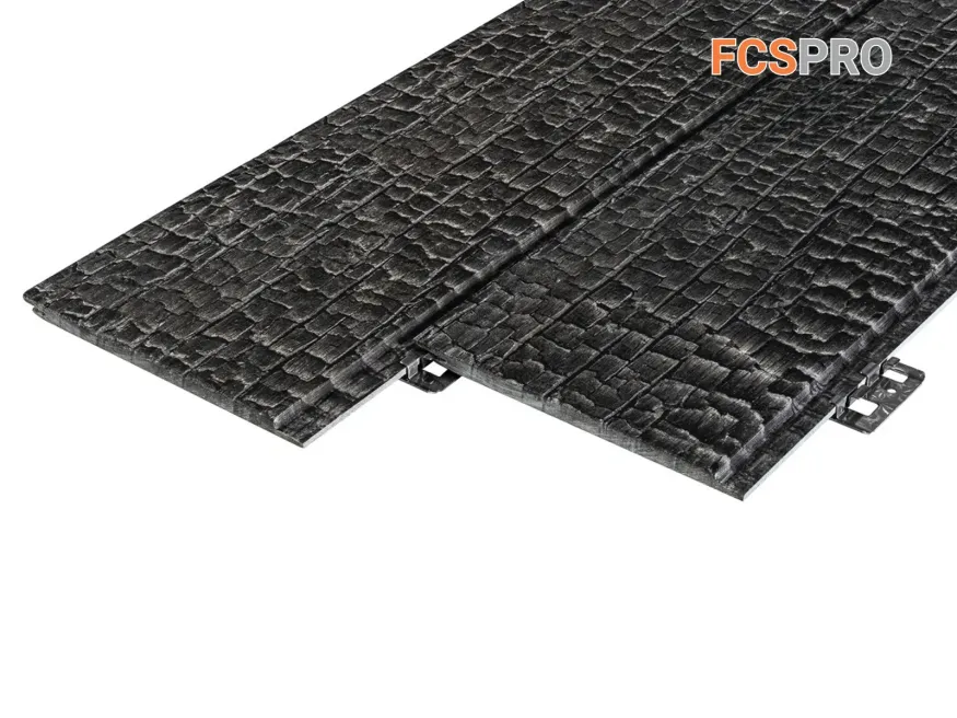 Фиброцементная панель FCSPRO Decor Wood Click Угольное купить в Казани