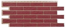 Фасадная панель T-Сайдинг, Кирпич Саман Красный