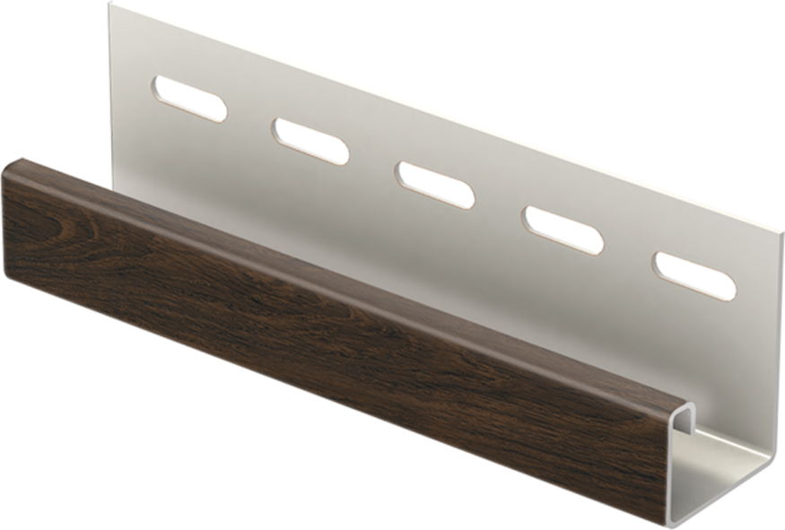J-планка Ю-пласт Софит PRO, Тёмный орех купить в Казани