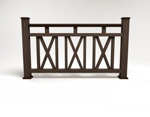 Ограждение из ДПК FG3 цвета венге купить в Казани