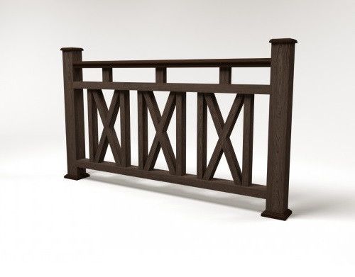 Ограждение из ДПК FG3 цвета венге купить в Казани