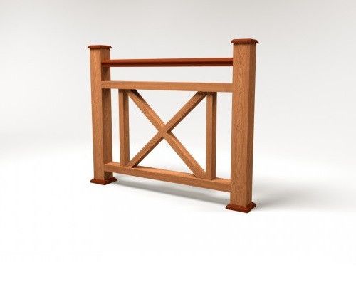 Ограждение из ДПК FG2 терракотового цвета купить в Казани