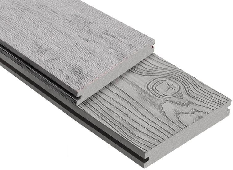 Террасная доска ДПК Outdoor 3D полнотелая STORM/OCEAN GREY, серый микс. купить в Казани